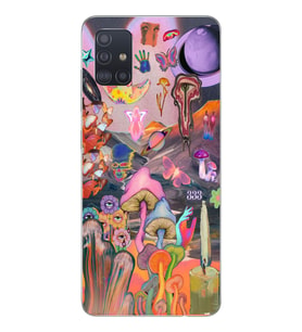 Samsung Galaxy A51 Uyumlu Aesthetic Desenli Şeffaf Telefon Kılıfı
