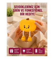 Mey İthalat® Şarjlı Pumpkin LED Masa Lambası Zamanlayıcılı Dokunmatik Yeni Nesil