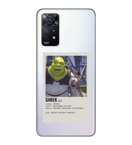 Redmi Note 11 Pro Uyumlu Shrek Minimalsit Poster Desenli Şeffaf Telefon Kılıfı