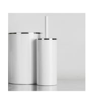 Ansan ANS E34-01 Lenox Beyaz Plastik Tuvalet Fırçası 10,5 x 33 cm