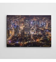 Seoul'da Gece Kanvas Tablo