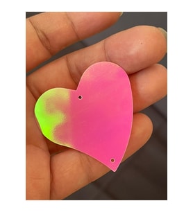 PEMBE KALP LAZER KESİM BİRİNCİ KALİTE ÇANTA PERDE SUPLA PUL PAYET 50 ADET 5 CM