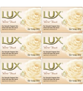 Lux Sabun 80GR Velvet Touch (Kadife Dokunuş) (6 Lı Set)