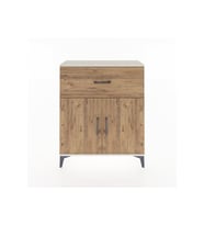 Arges Şifonyer Tek Raflı Tek Çekmeceli 2 Kapaklı 88x30x106 Aytaşı-Çam