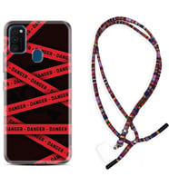 Samsung M21 M22 M23 M30 M31S M32 Kılıf Boyun Asklı Rasta Silikon Danger 1372