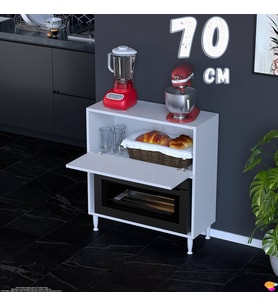 Eliusta Nova Çok Amaçlı Mutfak Modülü 70x87x32 cm Fırın Dolabı Ekmeklik ve Mutfak Düzenleyici