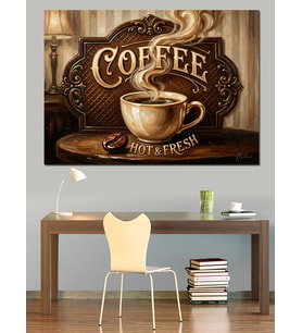 Coffee But First Kahve Panosu Dekoratif Kanvas - Mdf Ahşap Tablo
