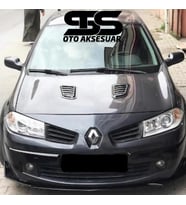 Renault Megane 2 Uyumlu Piano Black Kaput Üstü Havalandırma Izgarası