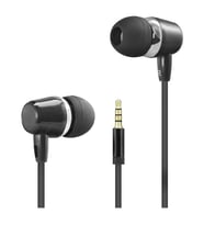 Kablolu Kulak İçi Mikrofonlu Kulaklık 3.5 Mm Pc Telefon Uyumlu Siyah DHE7000BK
