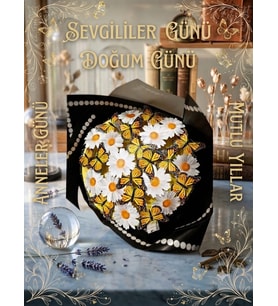 kelebek buketi led ışıklı sevgiliye,annene,eşine,arkadaşına en güzel hediye