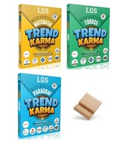 Trend Karma LGS 8. Sınıf Matematik Türkçe ve Paragraf Deneme 3lü Set + Telefon Standı