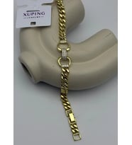 Xuping Gold Taşlı Zincir Bileklik - 25-xpb102