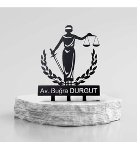 Avukat Masa İsimliği - Avukat Metal İsimlik - Kişiye Özel Masa İsimliği