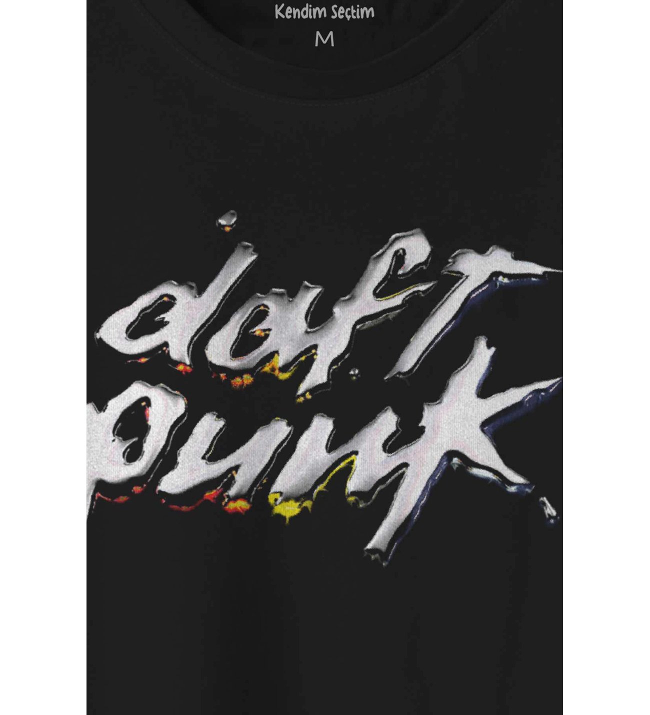 Daft Punk Müzik Get Lucky Music Baskılı Tişört Unisex T-shirt