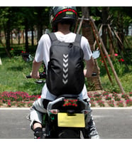 Motosiklet ve Bisiklet Sırt Çanta Pvc Gövde Motor Touring Çantası 15 lt