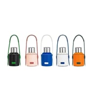 VAGONLİFE DILLER PİPETLİ KILIFLI TAŞIMA ASKILI ÇELİK MATARA 9058 650 ML
