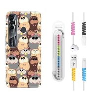 Tecno Spark 6 6 Go 8C 8 Pro 7 7 Pro Kılıf Kablo Koruma Spiral Silikon Sevimli Hayvanlar 1730