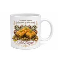 Baklava ve Fıstık Diyarı Antep Gurmelerine Özel Çay Kahve Kupası Hediye