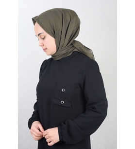 Düz Renk Bambu Kraş Eşarp - Desen-01 - Renk-25-77