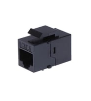 MN119CK Cat6 RJ45 Dişi Dişi Klipsli Ethernet Kablo Birleştirici ve Uzatma Aparatı-2 Adet Siyah