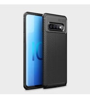 Samsung Galaxy S10E Kılıf Esnek Soft Karbon Tasarım Legion Serisi (Siyah)