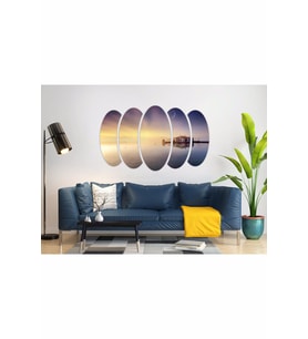 GÖL EVİ MANZARASI MDF TABLO-3204