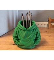 Northcity 3D Baskı Kapüşonlu Sweatshirt Kalemlik - Masaüstü Organizer-Yeşil