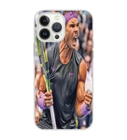 Iphone 12 PRO Uyumlu Rafael Nadal Tasarımlı Şeffaf Telefon Kılıfı