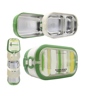 MUGGLE MS-28 304 PASLANMAZ ÇELİK 2 KATLI 1550 ML BESLENME YEMEK KABI/KUTUSU