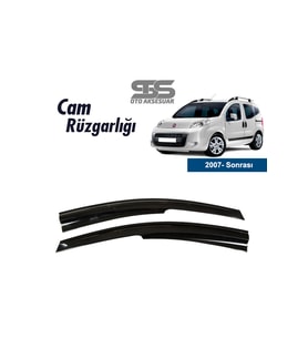 Cam Rüzgarlığı Fiat Fiorino 2007 Sonrası Mügen Tip Piano Black