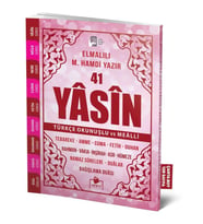 41 Yasin Çanta Boy Türkçe Okunuşlu ve Mealli Pembe Kapak