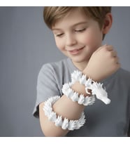 Kristal Ejderha Figürü - Masa Üstü Aksesuar ve Stres Esnek Eklemli Dekoratif Büyük Boy-46 cm (Beyaz)