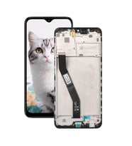 Xiaomi Redmi 8A ile Uyumlu Lcd Ekran Dokunmatik Çıtalı (Siyah)