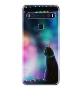 TCL 10L 10 Plus 10SE 20E 20SE 30SE L7 Kılıf Desemli Silikon Window Cat 1787