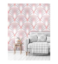 Dreamwall Yaprak Desenli Silinebilir Sağlıklı Tekstil Duvar Kağıdı (Çok Renkli)