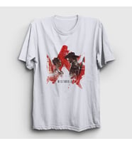 Presmono Unisex Beyaz Maeve Hector Westworld T-Shirt 224203tt