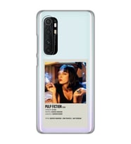 Xiaomi Mi Note 10 Lite Uyumlu Pulp Fiction Minimalist Poster Desenli Şeffaf Telefon Kılıfı