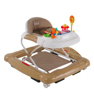 BabyHope 212 Royal Yürüteç Sarı - Müzikli Oyuncaklı Lüks Yürüteç  Örümcek (Kahverengi)