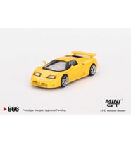 Mini GT 866 Bugatti EB110 Super Sport Giallo Bugatti LHD Model Araba