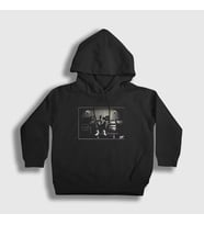 Presmono Unisex Çocuk Siyah Studio Rapper NF Kapüşonlu Sweatshirt 305198tt