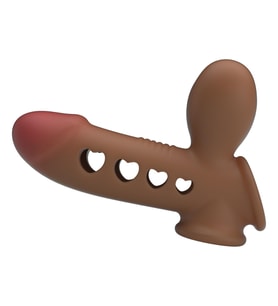 LilituShop Hava Yastıklı Premium Melez Rengi Silikon Penis Kılıfı