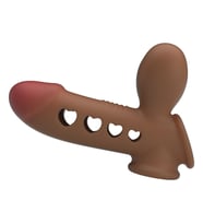 LilituShop Hava Yastıklı Premium Melez Rengi Silikon Penis Kılıfı