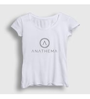 Presmono Kadın Beyaz A Anathema T-Shirt 9296tt (Beyaz)
