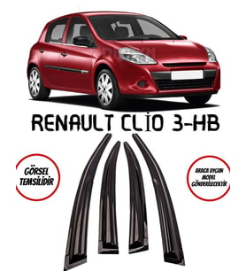 Balp Renault Clio 3 Hb Cam Rüzgarlığı 4lü