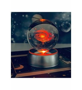 Samanyolu Galaxy Işıklı Cam Küre