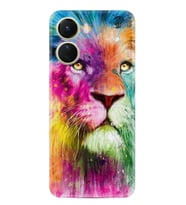Vivo Y16 Kılıf Resimli Desenli Baskılı Silikon Colorfull Leon 2 1388