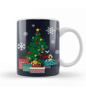 Winsome Witch Around The Christmas Tree Kupa Bardak Porselen