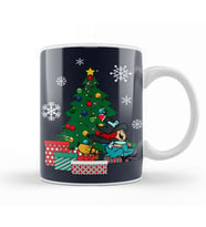 Winsome Witch Around The Christmas Tree Kupa Bardak Porselen