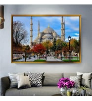 Altın Çerçeveli dekoratif tablo a1827 (Gold)