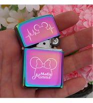 Kişiye Özel İsimli Benzinli Zippo Çakmak Mickey Mouse Temalı